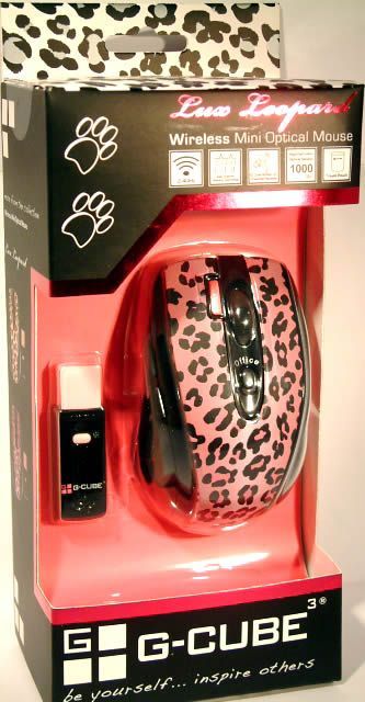 Image of G-Cube Lux Wireless Mouse G4L-70PF *Pink Leopard* (IT2954)