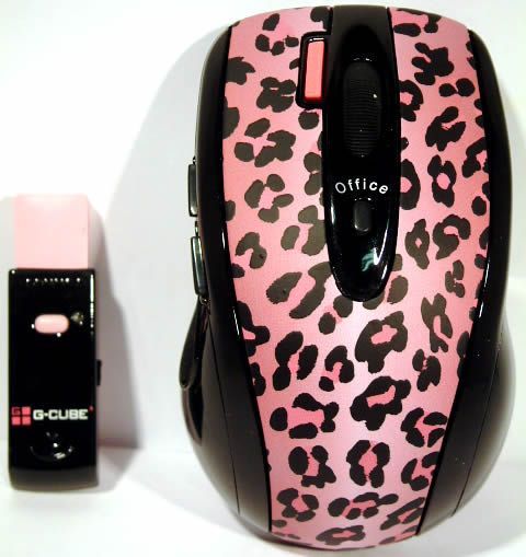 Image of G-Cube Lux Wireless Mouse G4L-70PF *Pink Leopard* (IT2954)