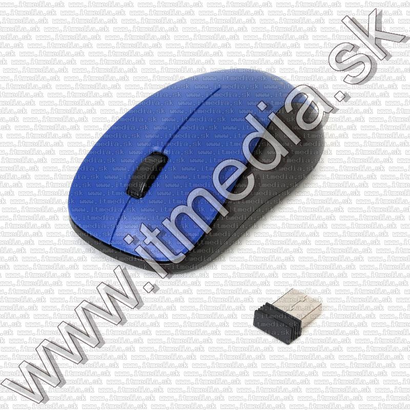 Image of Omega optikai egér Vezeték Nélküli (412WBL) *Kék* 1000dpi (42979) (IT11955)