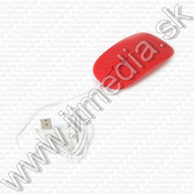 Image of Omega optikai egér USB (OM-414) *Gumírozott Piros* 1000dpi (42592) (IT10817)