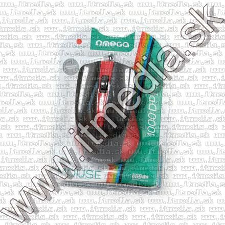 Image of Omega optikai egér USB (OM-05) *Piros* 1000dpi (41790) (IT9694)