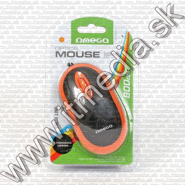 Image of Omega Optical Mouse USB (OM 06V) 800dpi Orange (41645) (IT8921)