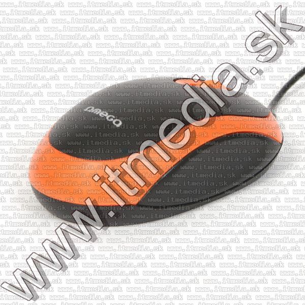 Image of Omega Optical Mouse USB (OM 06V) 800dpi Orange (41645) (IT8921)