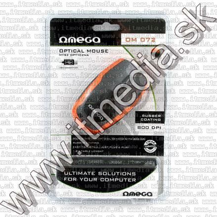 Image of Omega Optical Mouse USB (OM 72) 800dpi *Black-Orange*(40287) (IT10803)