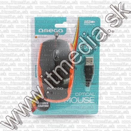Image of Omega Optical Mouse USB (OM 72) 800dpi *Black-Orange*(40287) (IT10803)
