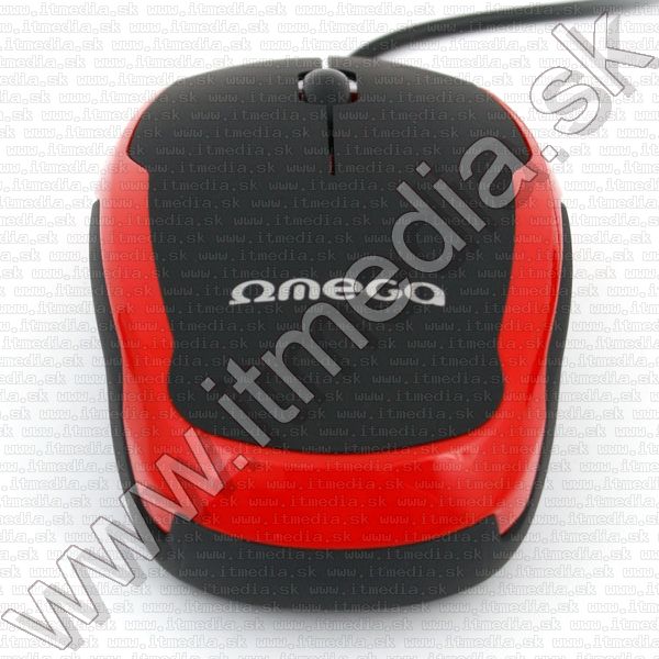 Image of Omega Optical Mouse USB (OM 72) 800dpi *Black-Red* (IT8837)