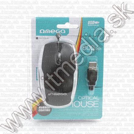 Image of Omega Optical Mouse USB (OM 72) 800dpi *Black-Silver*(40289) (IT10802)