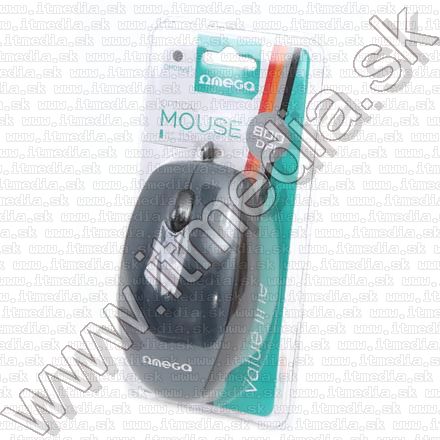Image of Omega Optical Mouse USB (OM 11V) 800dpi *GREY* (41579) (IT10490)