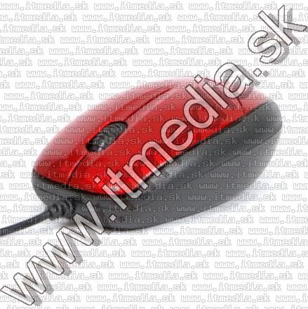 Image of Omega Optical Mouse USB (OM 11V) 800dpi *RED* (41582) (IT10492)