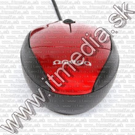 Image of Omega Optical Mouse USB (OM 11V) 800dpi *RED* (41582) (IT10492)