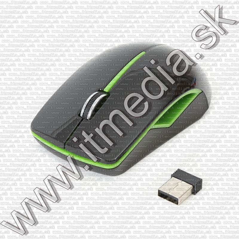 Image of Platinet optikai egér Vezeték Nélküli (OM-417) *Zöld* 1200dpi (43107) (IT11839)