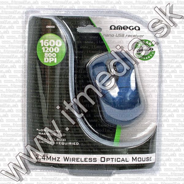Image of Omega Optical Mouse WIRELESS 2.4GHz (OM 400) 1600dpi (IT7284)
