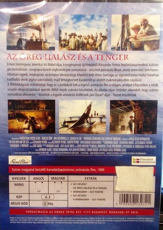 Image of DVD film *Az öreg halász és a tenger* (Magyar, angol 2.0) (IT12692)