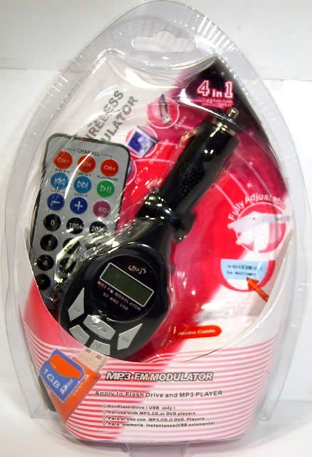 Image of Car FM MP3-WMA player 4-in-1 SD USB Line-In, 12-24V (IT4138)