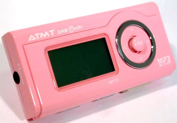 Image of ATMT MP-170 *1GB* MP3 Player + DAB radio *Pink* INFO! (IT3294)