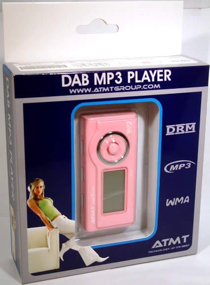 Image of ATMT MP-170 *1GB* MP3 Player + DAB radio *Pink* INFO! (IT3294)