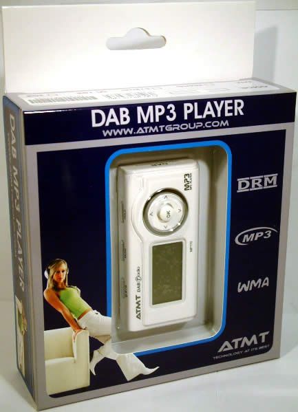 Image of ATMT MP-170 *1GB* MP3 Player + DAB radio *White* INFO! (IT3295)