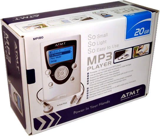 Image of ATMT MP-180 *20 GB* MP3 Player (IT3296)
