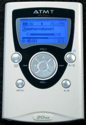 Image of ATMT MP-180 *20 GB* MP3 Player (IT3296)