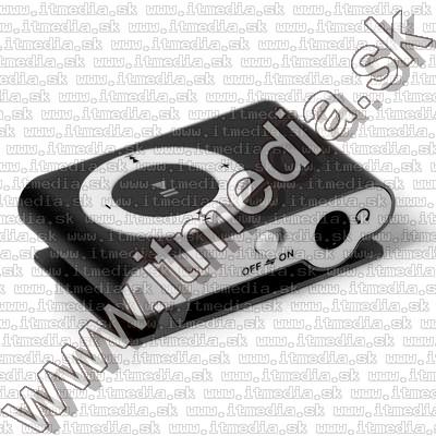 Image of Metal mini MP3 Player *microSD* *Black* *BULK* (IT9629)