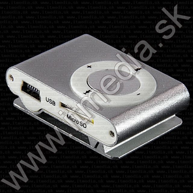 Image of Fém mini MP3 lejátszó *microSD* Ezüst (IT9411)