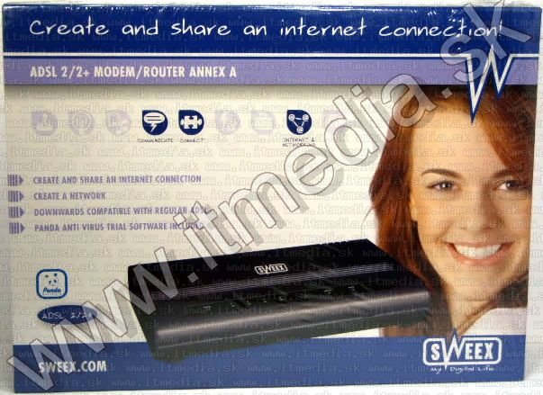 Image of Sweex wired ADSL2 ROUTER ANNEX A (IT4011)