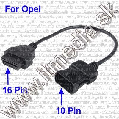 Image of OBD-II adapter kábel (10 pólusról 16 pólusra) Opel (IT9146)