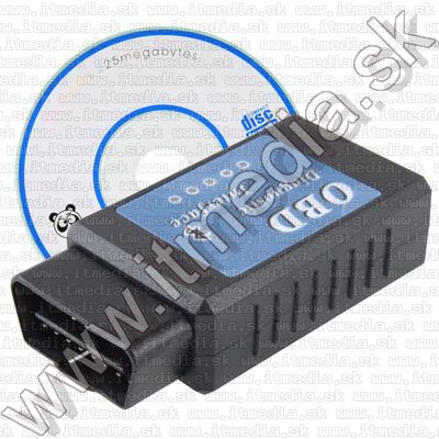 Image of Bluetooth OBD-II (OBD-2, OBD, ELM327) Autós interfész, 2-es modell. (IT9143)