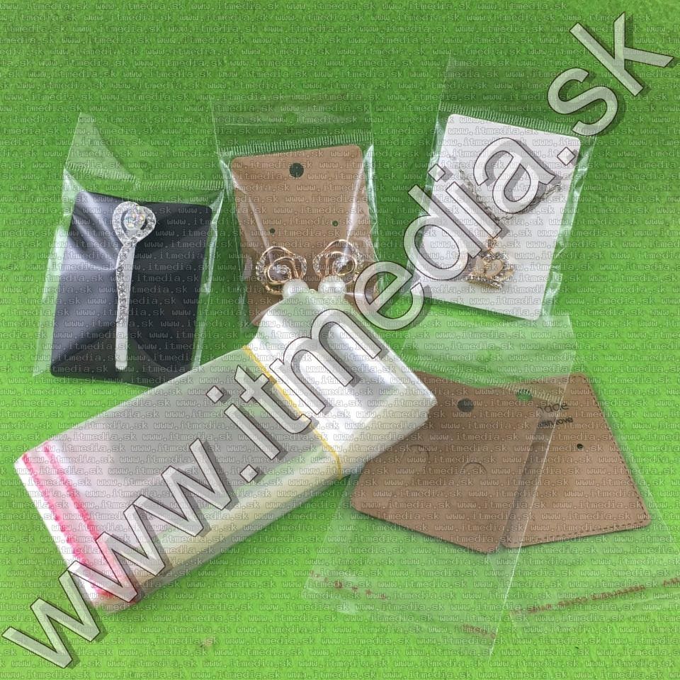 Image of Celofán zacskó öntapadós zárral 75x60mm (lyukkal) (IT13109)