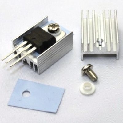 Image of Alumínium hűtőborda TO-220 tranzisztorokhoz (Készlet) (IT13102)