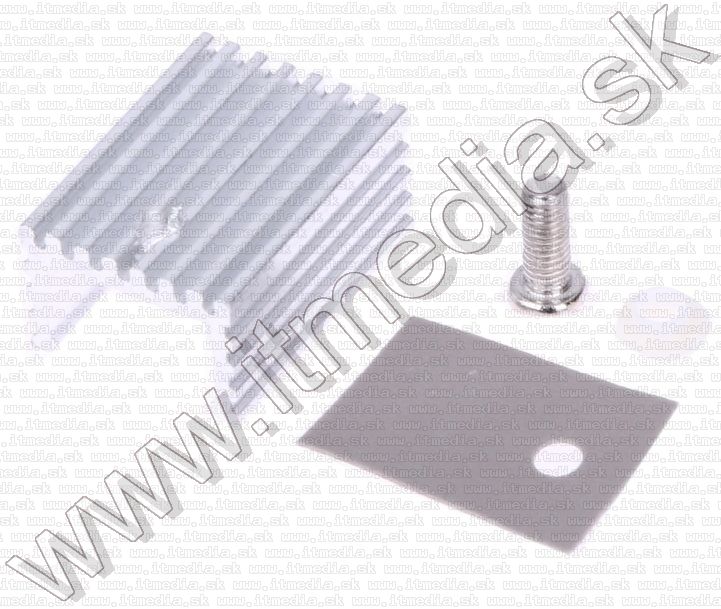 Image of Alumínium hűtőborda TO-220 tranzisztorokhoz (Készlet) (IT13102)