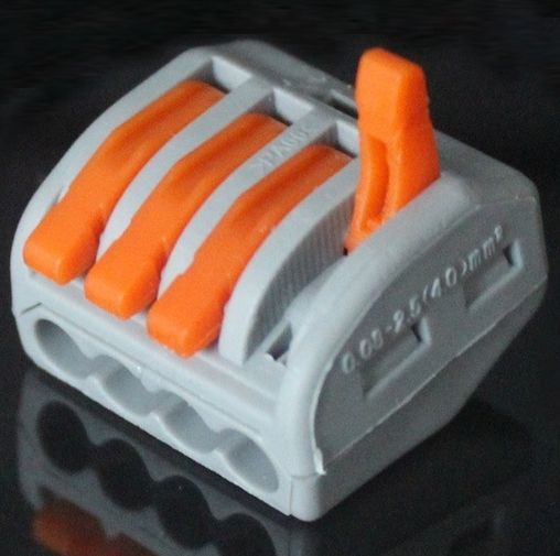 Image of Gyors Rugós kötőelem (WAGO) 0.5-2.5mm Négyes 16A (IT12960)