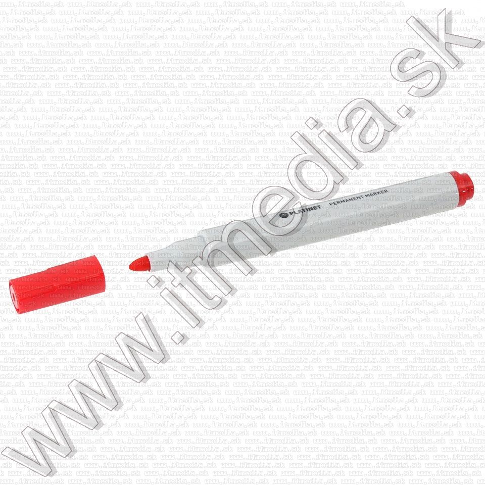 Image of Platinet Jelölőfilc (nem törölhető) Piros (IT11802)