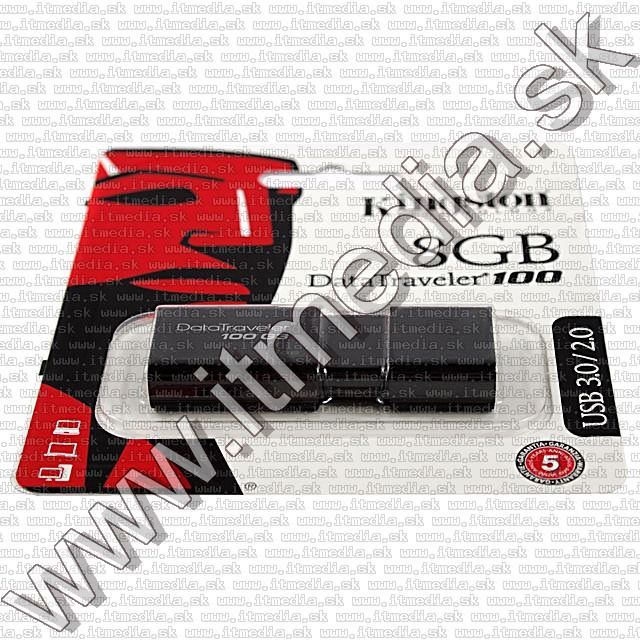 Image of Kingston USB 3.0 pendrive 8GB *DT 100 G3* (IT8864)