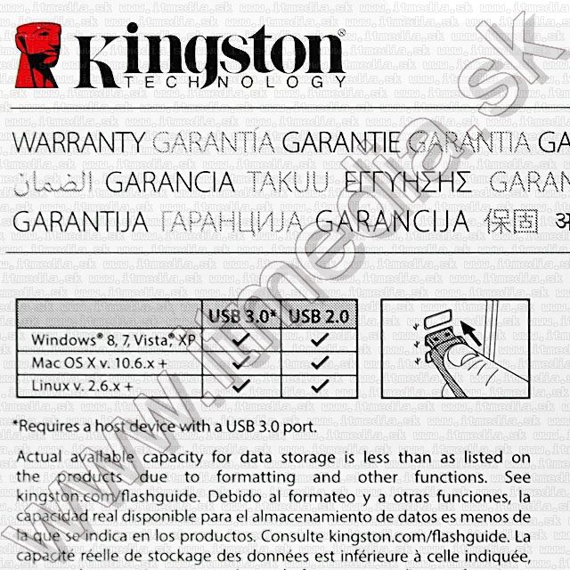 Image of Kingston USB 3.0 pendrive 32GB *DT 100 G3* (100/10 MBps) EOL !!! (IT8866)