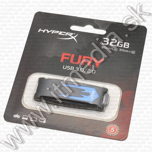 Image of Kingston USB 3.0 pendrive 32GB *HyperX Fury* (90/30MBps) (IT11444)