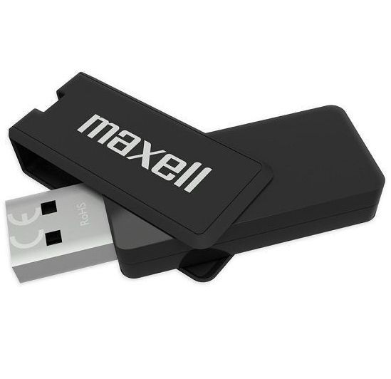 Maxell Pendrive 32GB *Typhoon* Black USB 2.0 (IT13782) Image of Maxell Pendrive 32GB *Typhoon* Black USB 2.0 (IT13782)