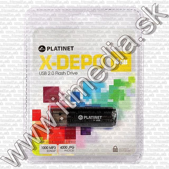 Image of Platinet USB pendrive 4GB X-depo (40942) (IT8745)