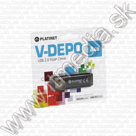 Image of Platinet USB pendrive 8GB V-Depo Black (42106) (IT9686)
