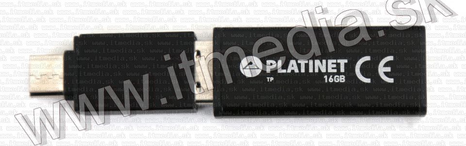 Image of Platinet USB pendrive 16GB X-DEPO + USB-C (43989) Black INFO! (IT13452)