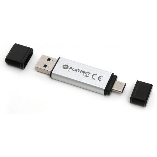 Image of Platinet USB 3.0 pendrive C-DEPO 32GB + USB-C *Black* (OTG) (45451) [60R25W] (IT14615)