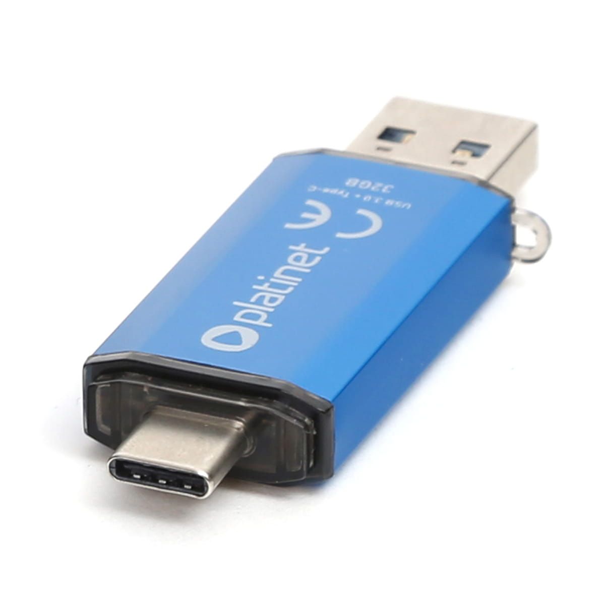 Image of Platinet USB 3.0 pendrive C-DEPO 32GB + USB-C *Blue* (OTG) (45452) [60R25W] (IT14616)
