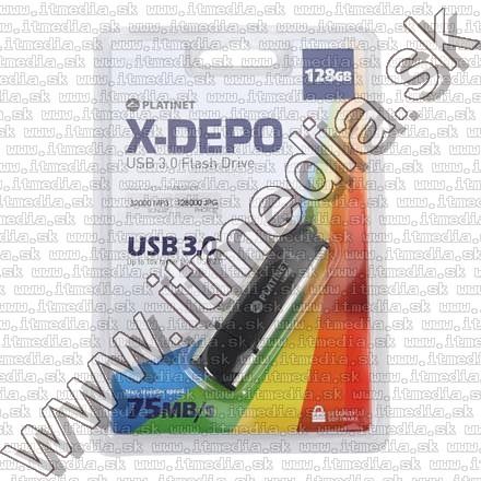 Image of Platinet USB 3.0 pendrive 128GB X-Depo (42287) [60R28W] (IT11534)