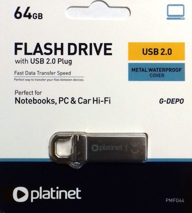 Image of Platinet USB pendrive 64GB G-Depo (44991) *METAL* Mountain K2 [18R10W] (IT14145)