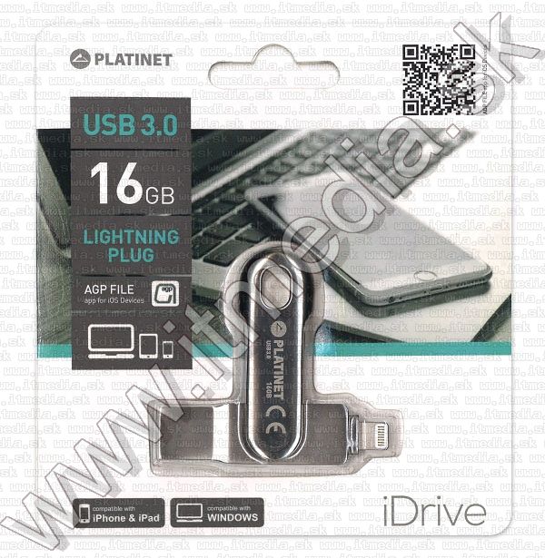 Platinet iOS USB 3.0 + lightning pendrive 16GB Licensed INFO!*(44323) (IT13449) Image of Platinet iOS USB 3.0 + lightning pendrive 16GB Licensed INFO!*(44323) (IT13449)