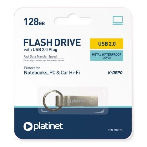 Image of Platinet USB pendrive 128GB K-Depo (45679) *METAL* (18/9MBps) (IT14780)