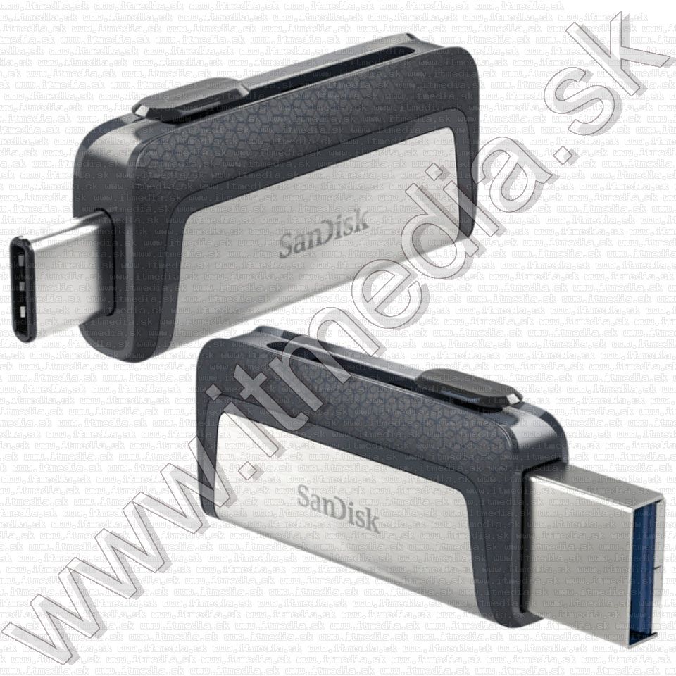 Image of Sandisk USB 3.0 pendrive 16GB *Ultra Dual Drive USB Type-C* *USB + USB-C* [130R] (IT12756)