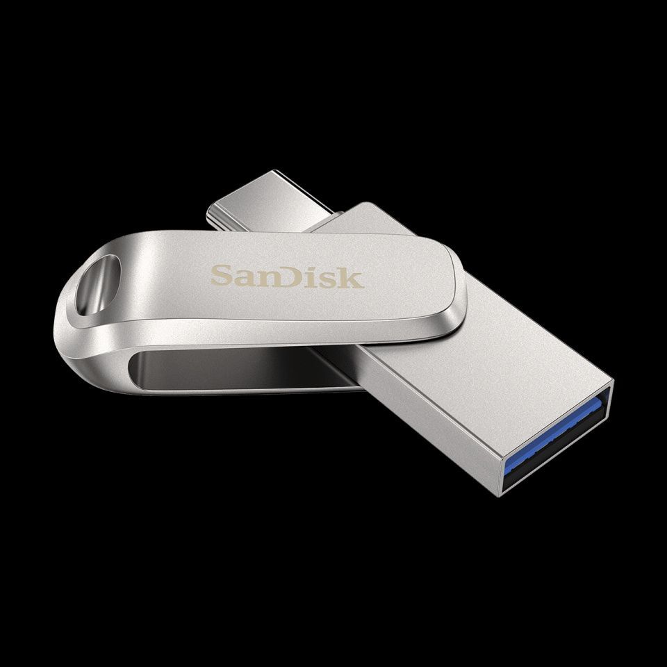 Image of Sandisk USB 3.1 pendrive 128GB *Ultra Dual Luxe* USB-C [150R] Metal (IT14549)