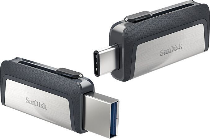 Image of Sandisk USB 3.0 pendrive 128GB *Ultra Dual Drive USB Type-C* *USB + USB-C* [130R] (IT13451)