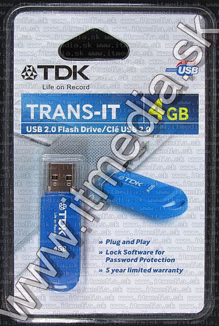 Image of TDK USB 2.0 Pendrive 4GB (IT2676)